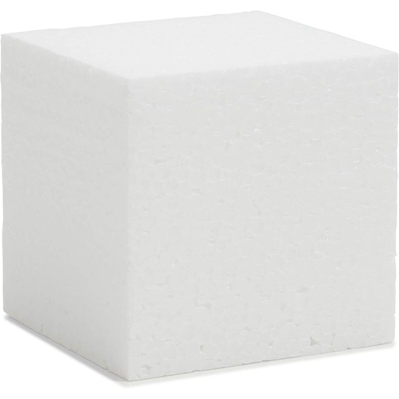 Bright Creations 30 Pack Foam Craft Blocks for Modeling, 3 inch Mini Square Cubes for Sculpting, School Projects