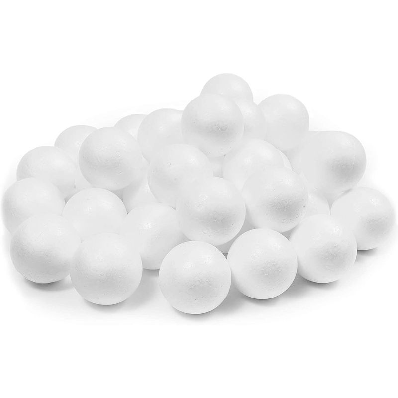 Craft Foam Balls 40-Pack 3 Inches in Diameter Good Quality Styrofoam for  DIY Arts and