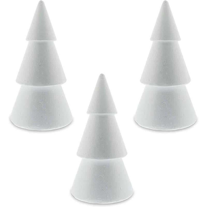 6 Pack Foam Cones for Crafts, DIY Art Projects, Handmade Gnomes, Trees,  Holiday Decorations (3.8 x 9.5 in) 