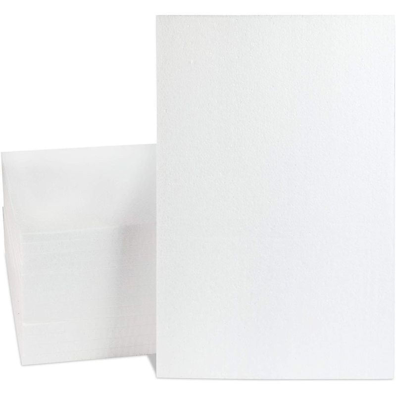 White Craft Foam Sheets for DIY Art (11 x 17 x 0.5 Inches, 14 Pack