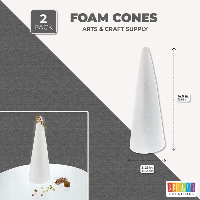Foam Balls Crafting Cone Foam Cones 24 Inch Diy Cone Ornament