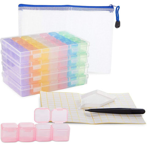 Bright Creations 4 Pack Plastic Trays for Kids Arts and Crafts, 4 Colors  (13.4 x 10 x 1.2 in)