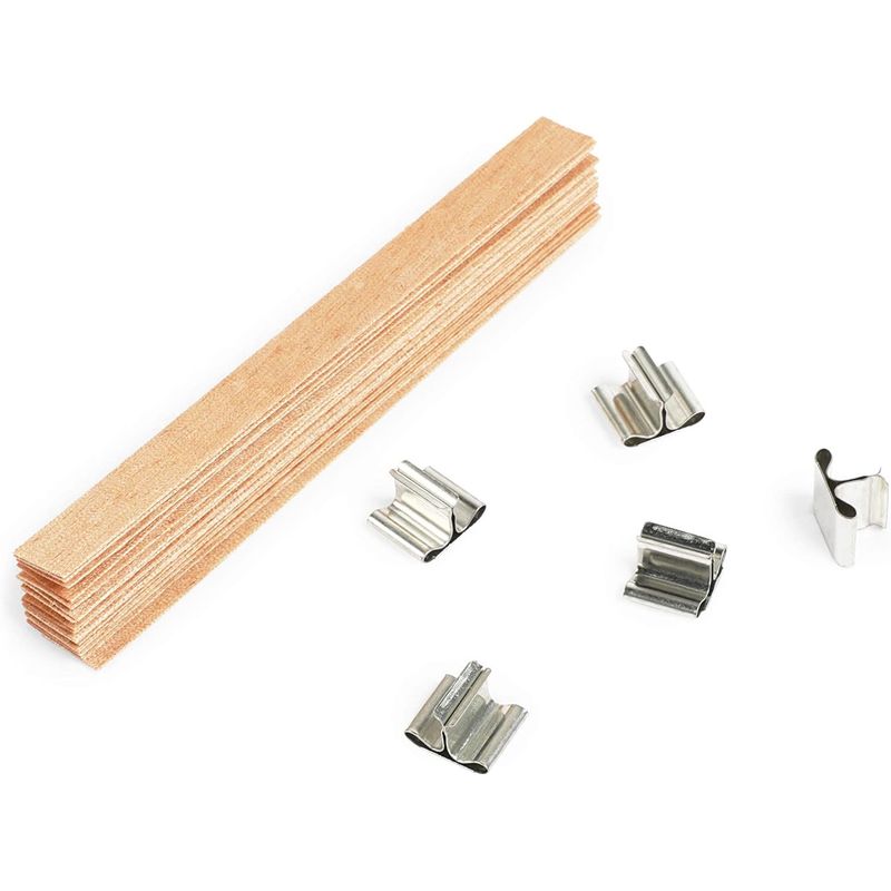 Wooden Wick Holders for Candle Making, Setter Centering Tool (4.4 In, 250  Pack)