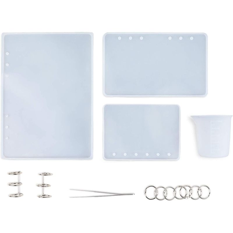 Notebook Cover Epoxy Resin Casting Kit for A5, A6, A7 Covers (13 Pieces)
