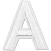 White Alphabet Letter and Number Iron On Patches for Applique, Sewing, and Crafts (1 in, 82 Pieces)