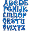 Iron-On Patch, Blue Alphabet Letter Patches for Crafts (1 Inch, 78 Pieces)