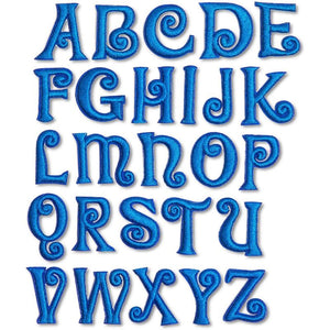 Iron-On Patch, Blue Alphabet Letter Patches for Crafts (1 Inch, 78 Pieces)