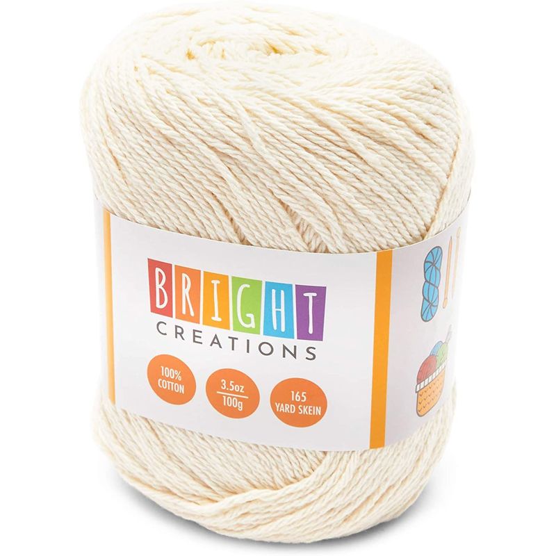 2mm White Cotton String for Crafts, Gift Wrapping, Macrame (218