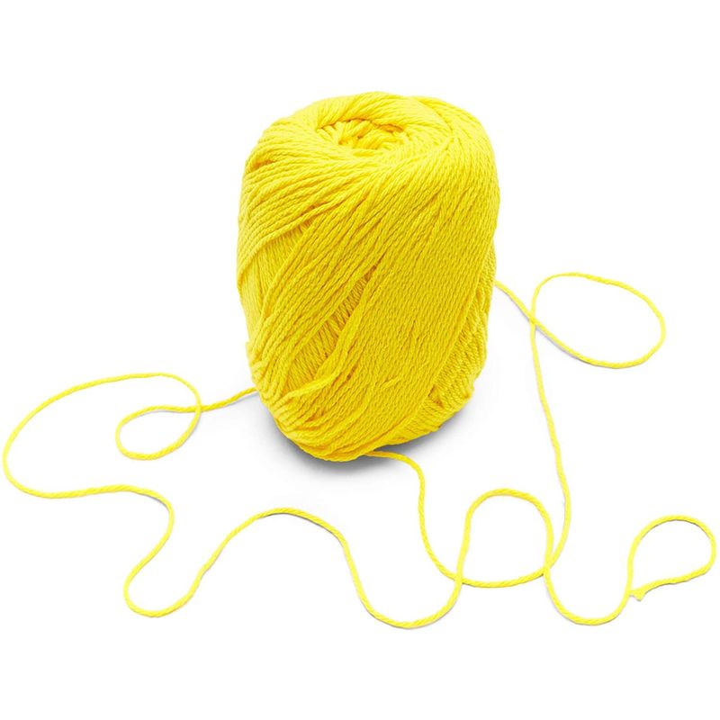 Yellow Cotton Skeins, Medium 4 Worsted Yarn for Knitting (330 Yards, 2 Pack)