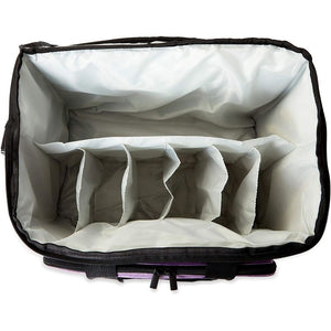 Portable Yarn Tote Bag, Purple Storage Organizer for Knitting, Crochet (16 x 10.5 x 11 in)