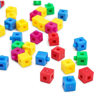 Counting Blocks for Math, Classroom Supplies, 5 Colors (0.4 In, 1000 Pieces)