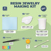 Resin Jewelry Making Kit with Measuring Cup, Mixing Spoons, Tweezers (31 Pieces)