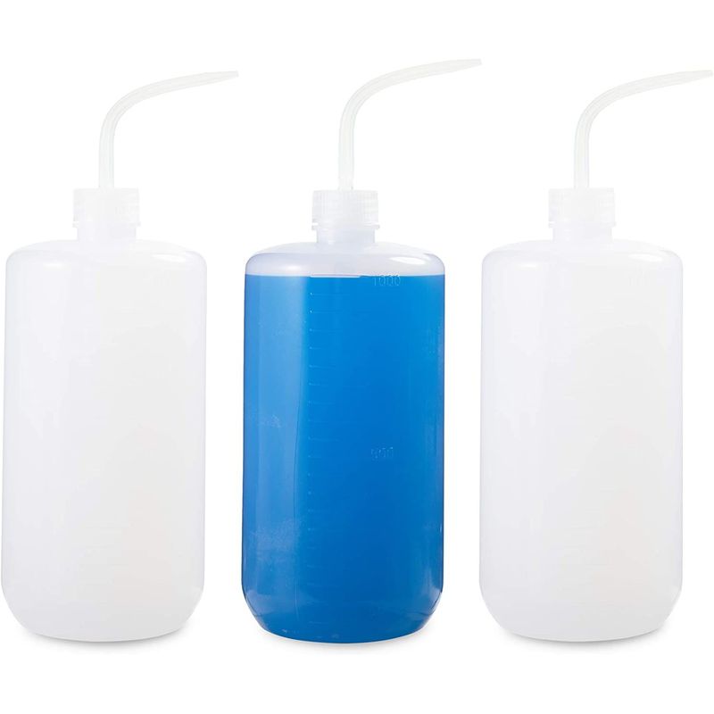 Plastic Squeeze Bottles, 33 oz Squirt Containers (3 Pack)