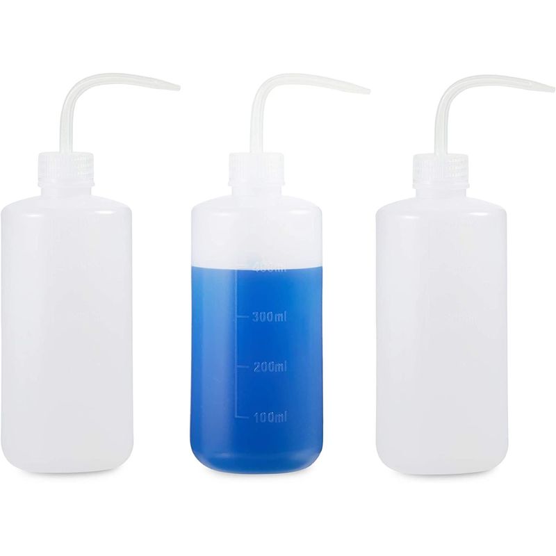 Plastic Squeeze Bottles, 16 oz Squirt Containers (3 Pack)