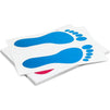 Kids Footprint Decal Stickers for Classroom Decor (32 Pairs)
