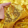 Gold Sequin Fabric Roll for Sewing, Quilting Supplies (15 Feet)
