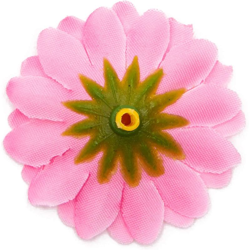 Bright Creations Artificial Silk Daisy Flowers Head for Crafts (1.6 in, Pink, 100-Pack)