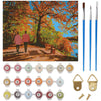 Paint by Numbers for Adults, DIY Beginners Art, Fall Scene (15.75 x 19.7 in)