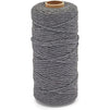 Grey Macrame Cotton Cord 492 Feet, Rope Craft Supplies (3mm, 164 Yards)