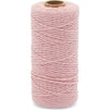 Light Pink Macrame Cotton Cord 492 Feet, Rope Craft Supplies (3mm, 164 Yards)