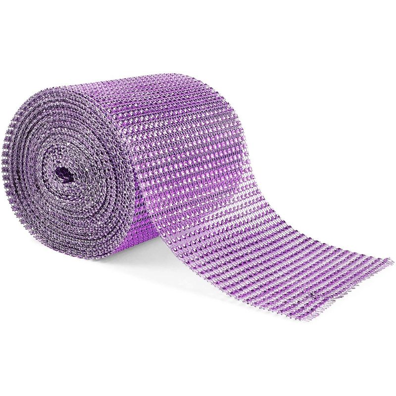 10 Yards Deco Mesh Wrap Ribbon Metallic Mesh Wreath Ribbon Supplies for  Crafts