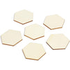 Unfinished Wood Hexagon Cutouts for DIY Crafts (2 in, 100 Pieces)