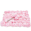 Bright Creations Rose Flower Heads with Stems, Light Pink Roses Artificial Flowers (3 in, 60 Pack)