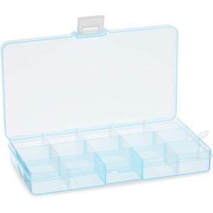 Bright Creations Plastic Bead Organizer Box with Dividers, Craft Supplies (7 x 4 x 1 in, 6 Pack)