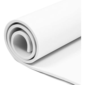 White EVA Foam Sheets Roll, for Cosplay, Costumes, Crafts, DIY Projects (6mm, 39.5 x 13.8 in)