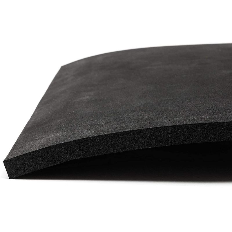 Black Eva Foam Sheets Roll, Cosplay Foam for Crafts (10mm, 13.75 x 39 in)