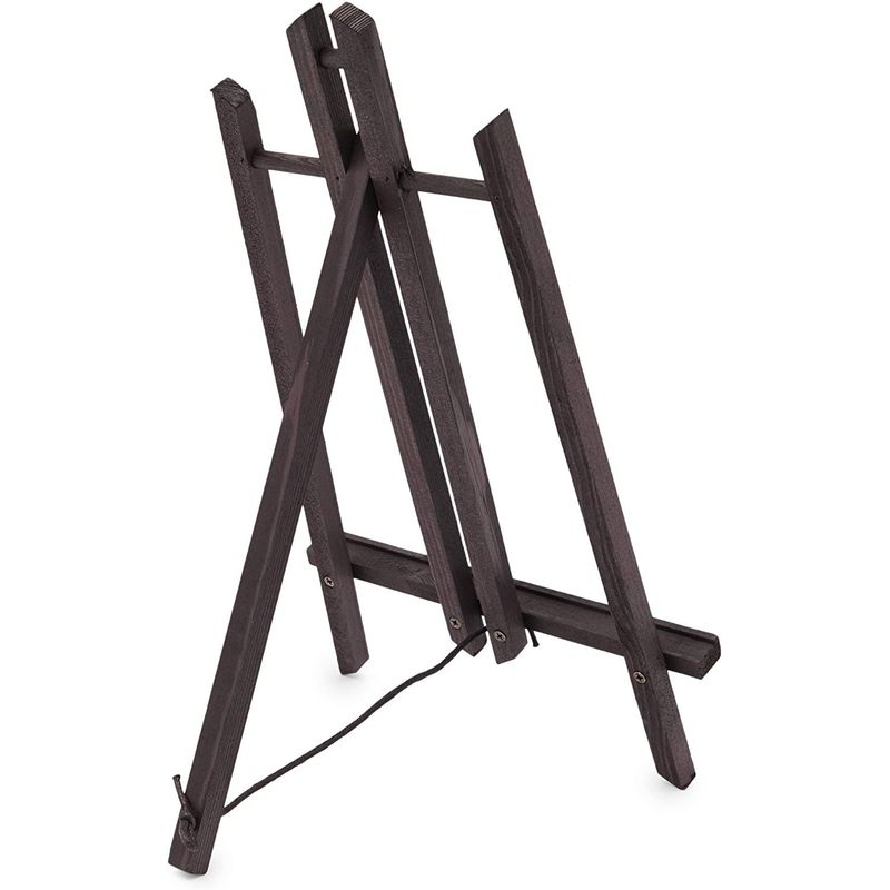 Wooden Easel Stands for Desktop or Tabletop (Black, 9 x 13.5 x 10 in, –  BrightCreationsOfficial