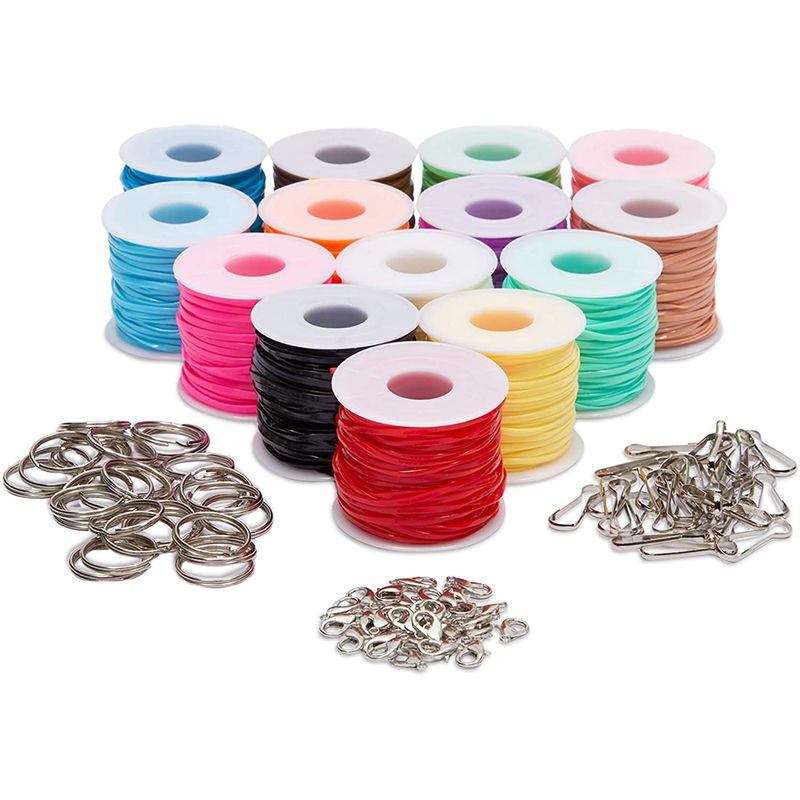 1mm Rainbow Round Elastic Band Tape Braid Bracelet String Elastic