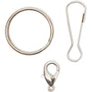 Lanyard Kit, Plastic String for Bracelets, Necklaces with Keychains (400 Yards, 100 Pieces)