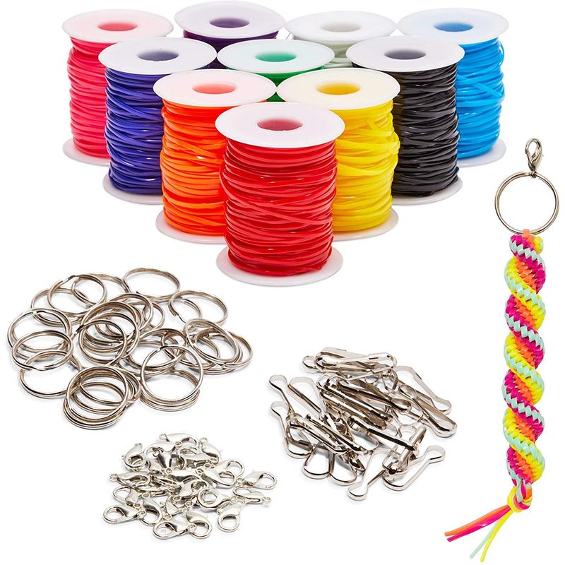 Lanyard Kit, Plastic String for Bracelets, Necklaces with Keychains (4 –  BrightCreationsOfficial