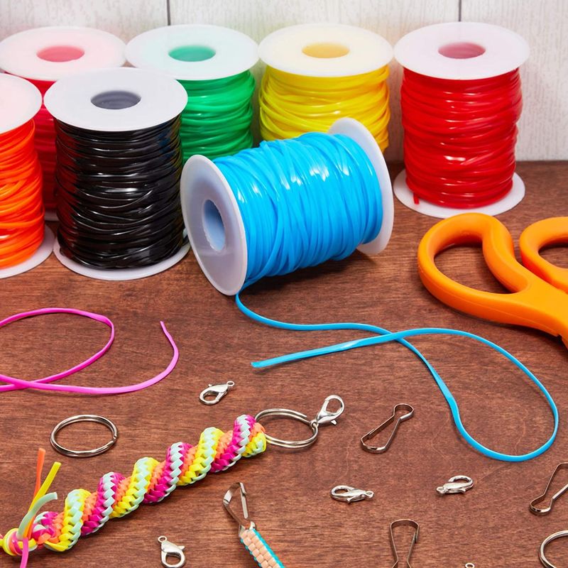 Craft Workshop Plastic String Assorted Colours, Pack of 30