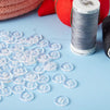 Clear Craft Buttons with 4 Holes, Sewing Supplies (13mm, 1000 Pieces)