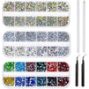 Hotfix Rhinestones Set with Dotting Pen and Tweezers for DIY Crafts (6007 Pieces)
