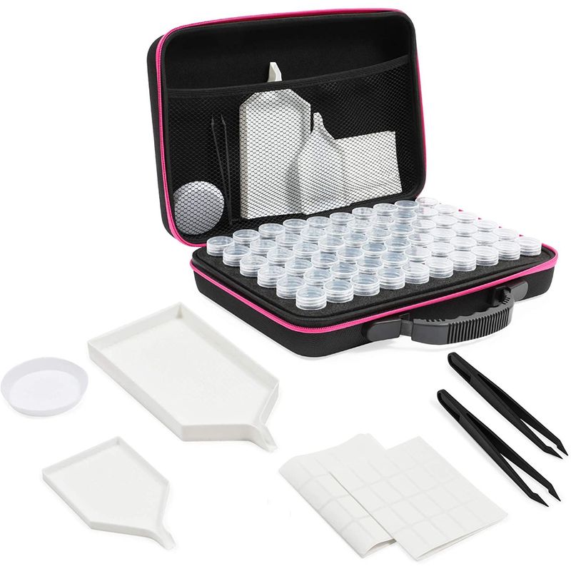 Diamond Painting Kits for Adults, with Embroidery Box, Tray, Tweezers (66  Pieces)