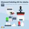 Diamond Painting Kit, Includes Accessory Storage Box, Fixing Tool, Roller, Tweezers, Dotting Pens (305 Pieces)