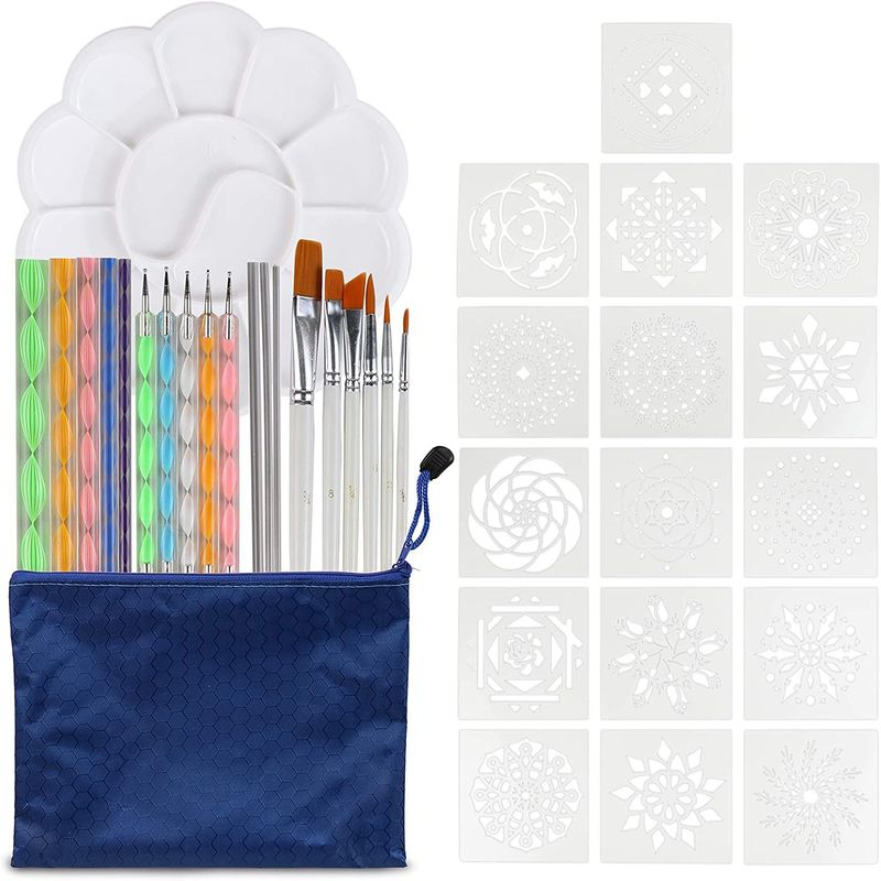 25 Pieces, Dotting Tools For Painting Mandalas Set For Rocks