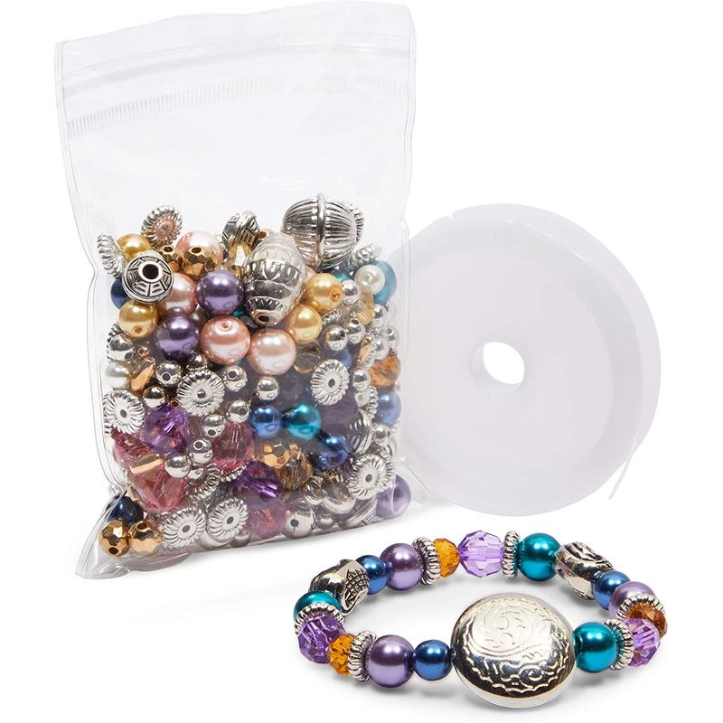 Claire Bracelet-kit & Tutorial-bridge bridge Bead ,seed Bead,crystal  Bead,baroque Beads Beaded Bracelets Kit-hobbyland 