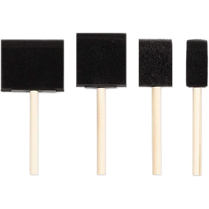 20 Pcs Foam Paint Brushes, 2 Inch Foam Brush, Wood Handle Sponge Brush, Sponge  Brushes for Painting, Foam Brushes for Staining, Varnishes, and DIY Craft  Projects