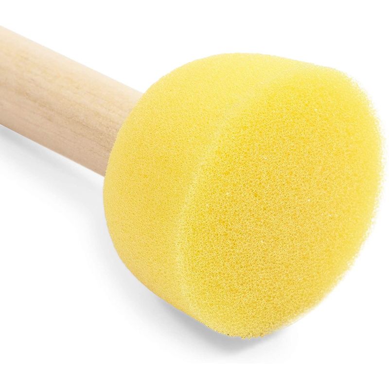  30 Pcs Round Sponges Brush Set, Round Sponge Brushes for  Painting, Paint Sponges for Acrylic Painting, Painting Tools for Kids Arts  and Crafts (4 Sizes)