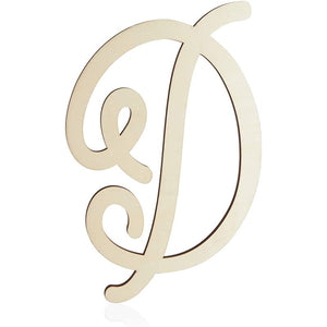 Wooden Monogram Alphabet Letters, Decorative Letter D (13 Inches)