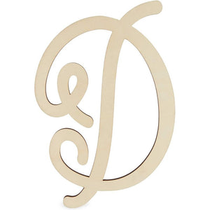 Wooden Monogram Alphabet Letters, Decorative Letter D (13 Inches)