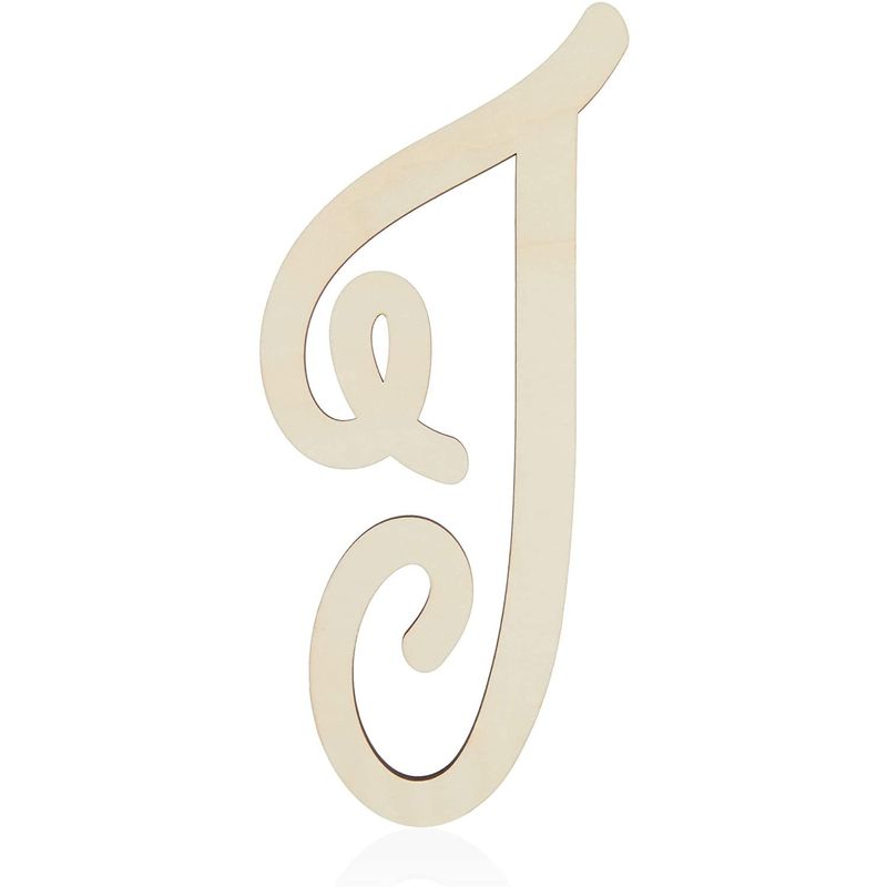 Wooden Monogram Alphabet Letters, Decorative Letter I (13 Inches)