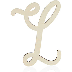 Wooden Monogram Alphabet Letters, Decorative Letter L (13 Inches)