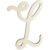 Wooden Monogram Alphabet Letters, Decorative Letter L (13 Inches)
