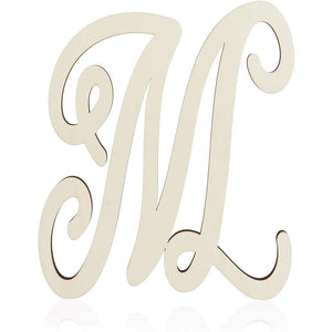 Wooden Monogram Alphabet Letters, Decorative Letter M (13 Inches)