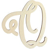 Wooden Letter Q for Crafts and Wall Decor (13 Inches)